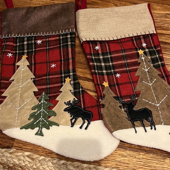 CABIN STYLE STOCKINGS - SET OF 4 - Picture 6 of 9